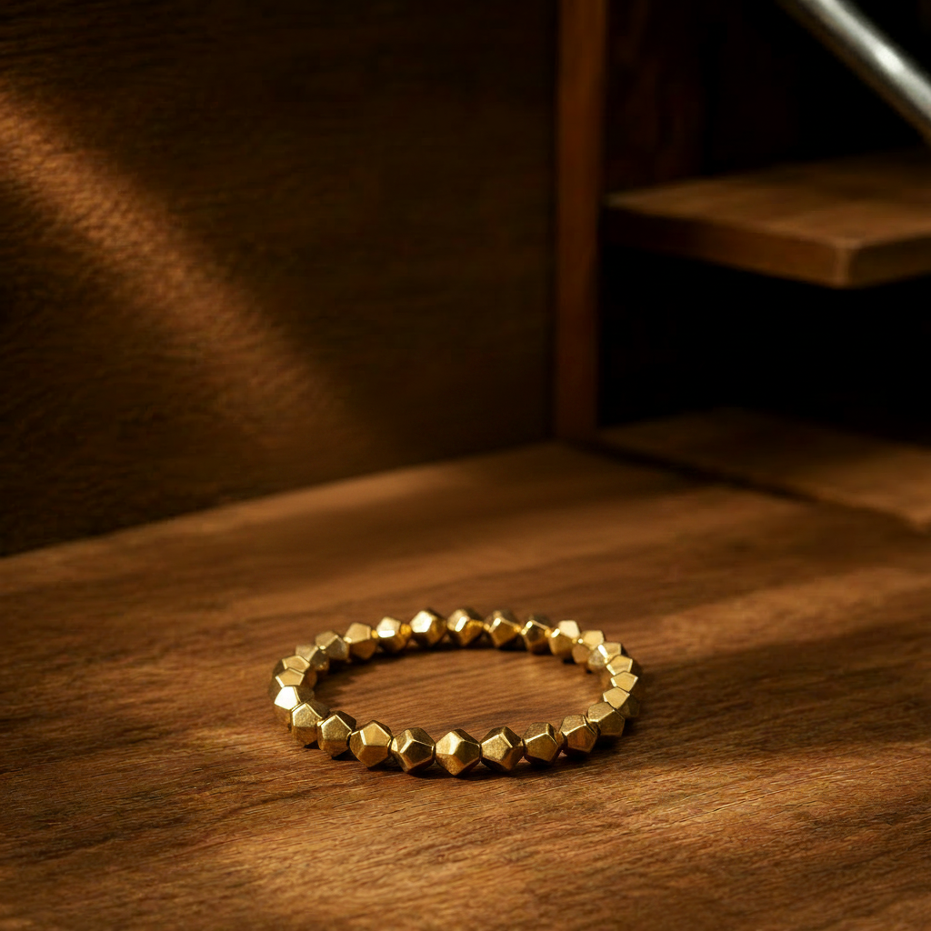 Gold Bracelet Coiled Angle