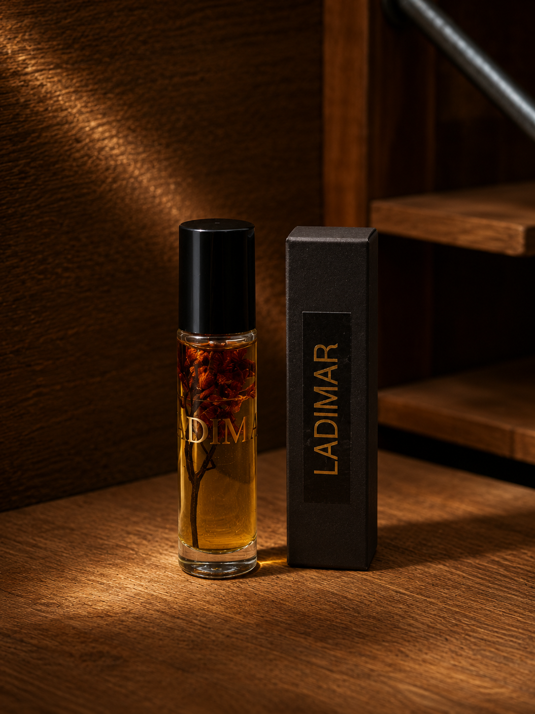 Luxury scented oils by Ladimar Candles and Aromatics displayed in elegant glass bottles with premium fragrance blends for home aromatics