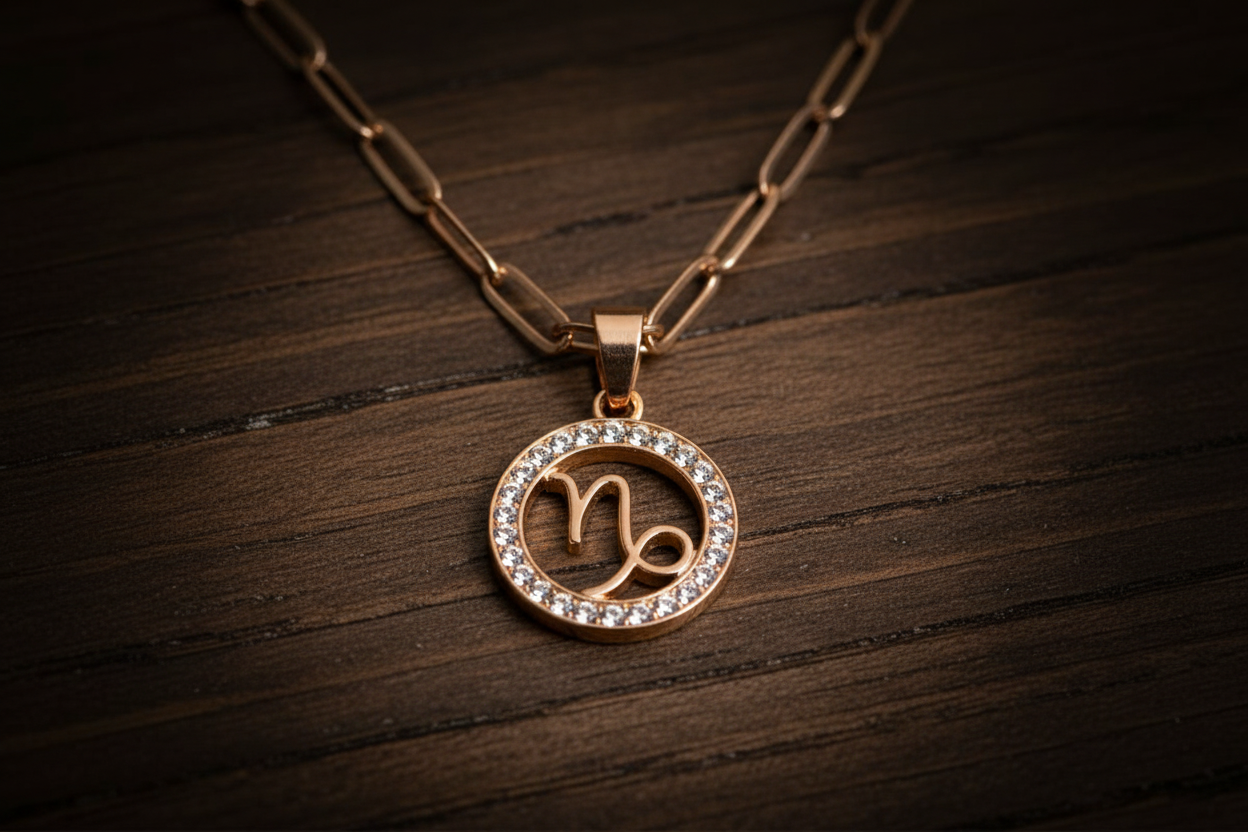Capricorn Pendant Close-Up