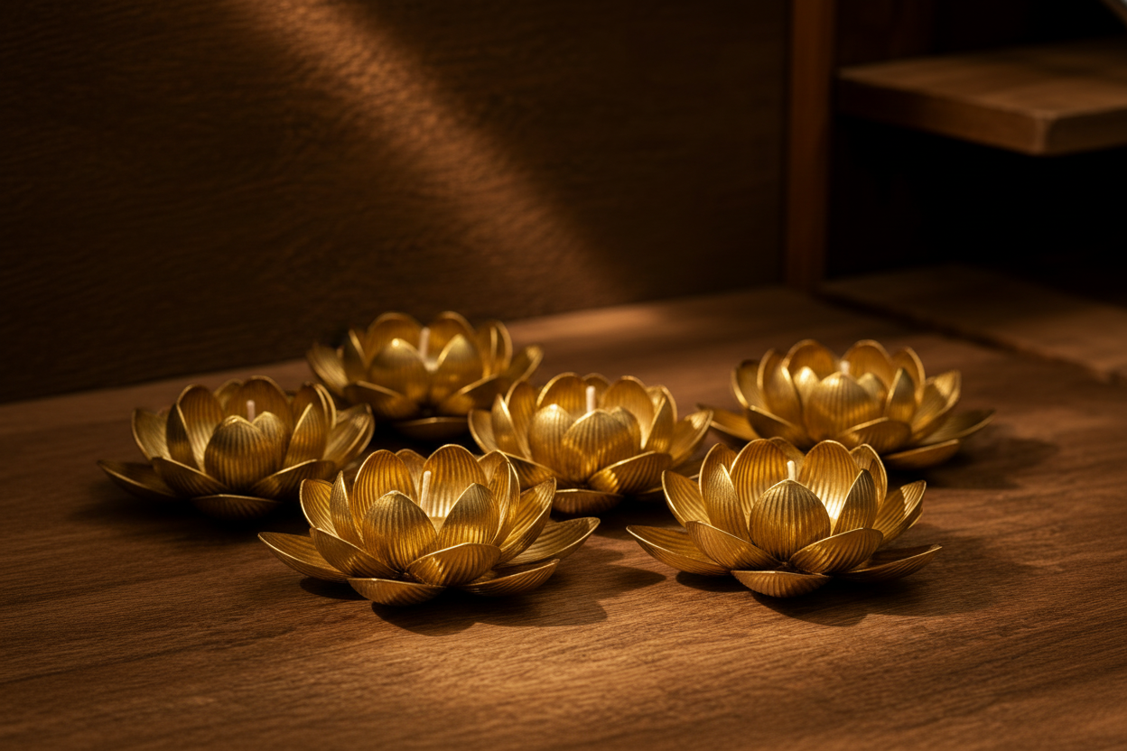 Five Lotus Flower Holders